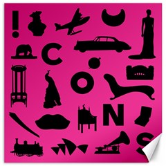 Car Plan Pinkcover Outside Canvas 12  X 12  