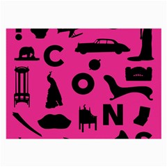 Car Plan Pinkcover Outside Large Glasses Cloth (2-side)