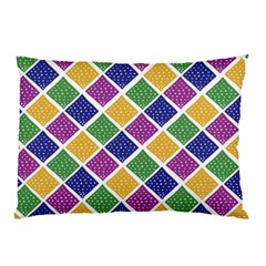 African Illutrations Plaid Color Rainbow Blue Green Yellow Purple White Line Chevron Wave Polkadot Pillow Case by Mariart