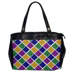 African Illutrations Plaid Color Rainbow Blue Green Yellow Purple White Line Chevron Wave Polkadot Office Handbags