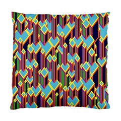 Building City Plaid Chevron Wave Blue Green Standard Cushion Case (one Side) by Mariart