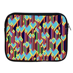 Building City Plaid Chevron Wave Blue Green Apple Ipad 2/3/4 Zipper Cases by Mariart