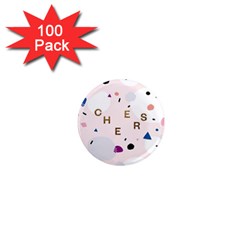 Cheers Polkadot Circle Color Rainbow 1  Mini Magnets (100 Pack)  by Mariart