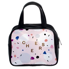 Cheers Polkadot Circle Color Rainbow Classic Handbags (2 Sides)