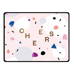 Cheers Polkadot Circle Color Rainbow Fleece Blanket (small)