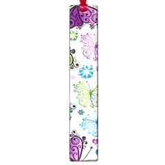 Butterfly Animals Fly Purple Green Blue Polkadot Flower Floral Star Large Book Marks by Mariart