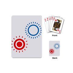 Color Light Effect Control Mode Circle Red Blue Playing Cards (mini) 