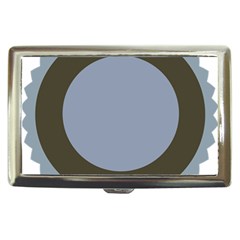 Circle Round Grey Blue Cigarette Money Cases