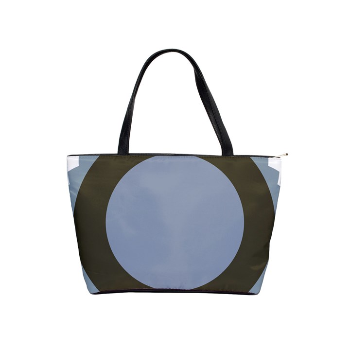 Circle Round Grey Blue Shoulder Handbags