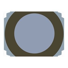 Circle Round Grey Blue Double Sided Flano Blanket (mini) 