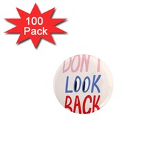 Don t Look Back Big Eye Pink Red Blue Sexy 1  Mini Magnets (100 Pack) 