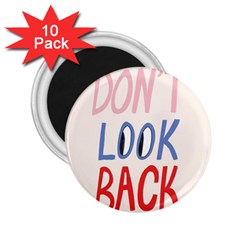 Don t Look Back Big Eye Pink Red Blue Sexy 2 25  Magnets (10 Pack)  by Mariart