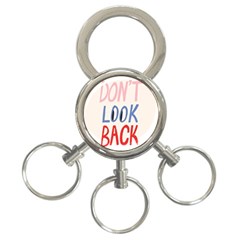 Don t Look Back Big Eye Pink Red Blue Sexy 3-ring Key Chains by Mariart