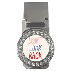 Don t Look Back Big Eye Pink Red Blue Sexy Money Clips (cz)  by Mariart