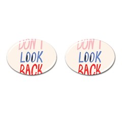 Don t Look Back Big Eye Pink Red Blue Sexy Cufflinks (oval) by Mariart