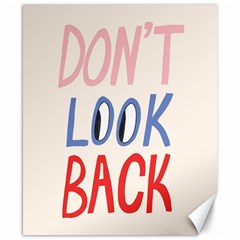 Don t Look Back Big Eye Pink Red Blue Sexy Canvas 8  X 10 