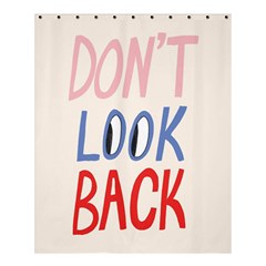 Don t Look Back Big Eye Pink Red Blue Sexy Shower Curtain 60  X 72  (medium) 