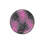 Feathers Quill Pink Grey Hat Clip Ball Marker Front