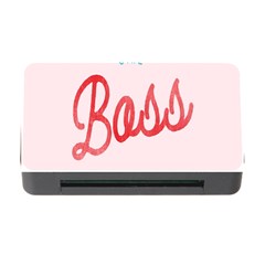 Girl Boss Pink Red Blue Sexy Memory Card Reader With Cf by Mariart