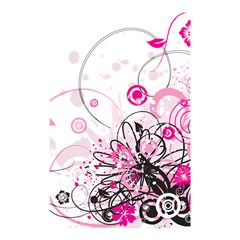 Wreaths Frame Flower Floral Pink Black Shower Curtain 48  X 72  (small) 