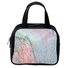 Geode Crystal Pink Blue Classic Handbags (one Side)