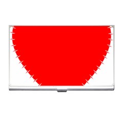 Heart Rhythm Inner Red Business Card Holders by Mariart