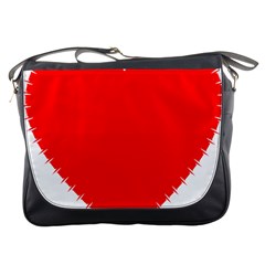 Heart Rhythm Inner Red Messenger Bags