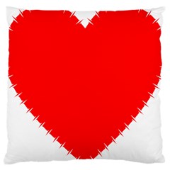 Heart Rhythm Inner Red Large Cushion Case (one Side)