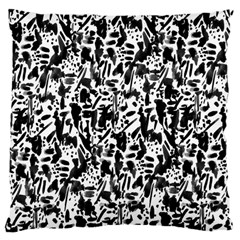 Deskjet Ink Splatter Black Spot Large Cushion Case (two Sides)