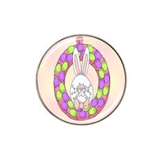 Make An Easter Egg Wreath Rabbit Face Cute Pink White Hat Clip Ball Marker (4 Pack) by Mariart