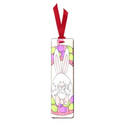 Make An Easter Egg Wreath Rabbit Face Cute Pink White Small Book Marks