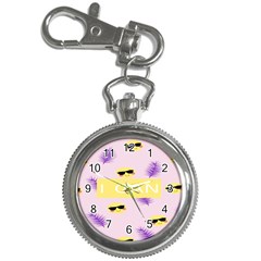 I Can Purple Face Smile Mask Tree Yellow Key Chain Watches