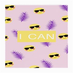 I Can Purple Face Smile Mask Tree Yellow Medium Glasses Cloth (2-side)