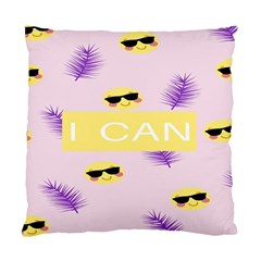 I Can Purple Face Smile Mask Tree Yellow Standard Cushion Case (two Sides) by Mariart