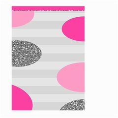 Polkadot Circle Round Line Red Pink Grey Diamond Large Garden Flag (two Sides) by Mariart