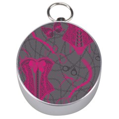 Pink Black Handcuffs Key Iron Love Grey Mask Sexy Silver Compasses by Mariart