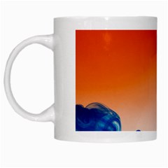 Simulate Weather Fronts Smoke Blue Orange White Mugs