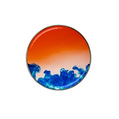 Simulate Weather Fronts Smoke Blue Orange Hat Clip Ball Marker (10 Pack) by Mariart