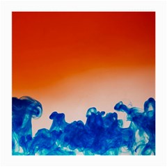 Simulate Weather Fronts Smoke Blue Orange Medium Glasses Cloth (2-side) by Mariart