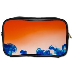 Simulate Weather Fronts Smoke Blue Orange Toiletries Bags by Mariart