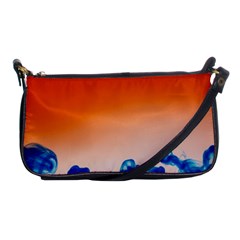 Simulate Weather Fronts Smoke Blue Orange Shoulder Clutch Bags