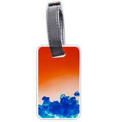 Simulate Weather Fronts Smoke Blue Orange Luggage Tags (one Side)  by Mariart