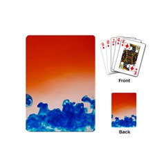 Simulate Weather Fronts Smoke Blue Orange Playing Cards (mini) 