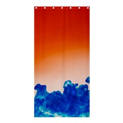 Simulate Weather Fronts Smoke Blue Orange Shower Curtain 36  X 72  (stall) 