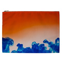 Simulate Weather Fronts Smoke Blue Orange Cosmetic Bag (xxl) 