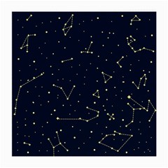 Star Zodiak Space Circle Sky Line Light Blue Yellow Medium Glasses Cloth (2-side) by Mariart