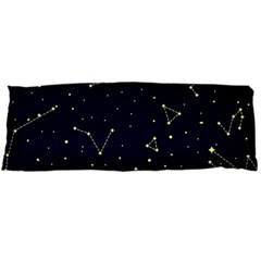 Star Zodiak Space Circle Sky Line Light Blue Yellow Body Pillow Case (dakimakura)