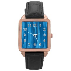 Abstraction Rose Gold Leather Watch  by Valentinaart
