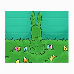 Rabbit Easter Green Blue Egg Small Glasses Cloth by Mariart