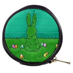 Rabbit Easter Green Blue Egg Mini Makeup Bags by Mariart